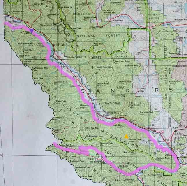 Couer 'D Alene mountains