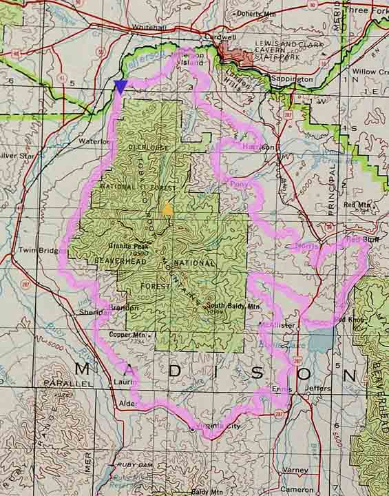 Tobacco Root mountains